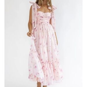 Sweet Serenade Rose Pink Corset Dress